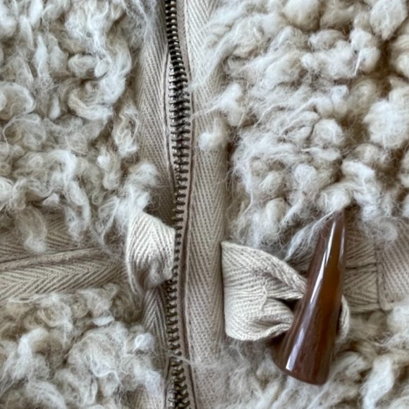 Anthropologie Brenna Faux Fur Coat M - Picture 6 of 12